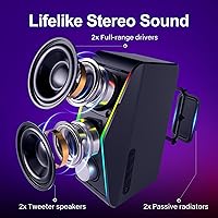 Nylavee SK600Pro Bluetooth 5.0 Hi-Fi Stereo Computer Speakers — image 2
