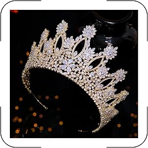 Aoligrace Luxury Cubic Zirconia Tiara - Gold Review