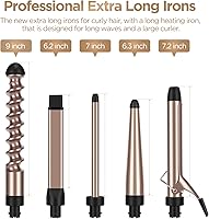 PARWIN PRO BEAUTY 5-in-1 Curling Iron Set with 9″ Spiral Wand — image 8