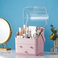 SUNFICON Large Makeup Organizer with Drawers - Pink — image 4