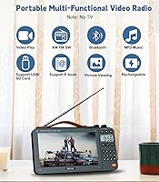 ONGTEED 720P 7-Inch Screen AM/FM Video Radio with Bluetooth Speaker — image 2