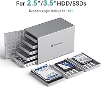 Yottamaster PS500C3 5-Bay Hard Drive Enclosure 90TB — image 2