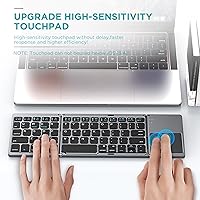 JPHTEK Foldable Bluetooth Keyboard with Touchpad — image 5