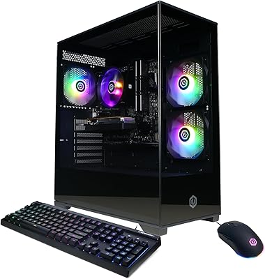 CyberPowerPC Gamer Master Gaming PC, AMD Ryzen 5 5500, Radeon RX 6400 4GB, 16GB RAM, 500GB SSD