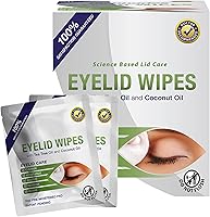 Lunovus Premium Eyelid Wipes with Tea Tree and Coconut Oil - Box of 30 — image 1