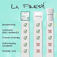 La Fresh Travel Lite Antiperspirant and Body Wipes - 50 Individually Wrapped Deodorant Wipes — image 4