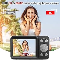 Uziikl CS03 5K Dual Screen Digital Camera 80MP — image 3