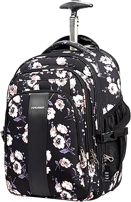 KROSER 17-inch Laptop Rolling Backpack