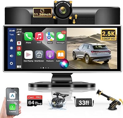 Jelkuz T311S 11.26″ Wireless CarPlay & Android Auto Screen