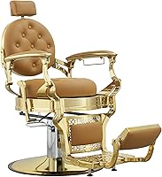Antlu Vintage Barber Chair Golden-Camel — image 1