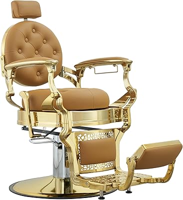 Antlu Vintage Barber Chair Golden-Camel