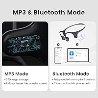 mojawa Run Plus Bone Conduction Headphones 32GB MP3 Player — image 4