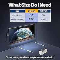 VIVOHOME 84-Inch Motorized Projector Screen — image 4