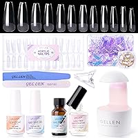 Gellen Gel Nail Kit Coffin 240pcs Nail Tips Extension Set — image 1