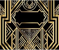 Laeacco Golden Geometric Vintage Art Deco Photography Background 10x8ft — image 3