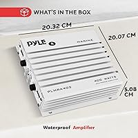 Pyle PLMRA402 400W 4-Channel Marine Amplifier — image 7