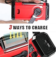 Aivica 10000mAh Emergency Crank Radio — image 4