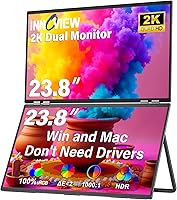 InnoView 23.8″ Dual Monitor 2K QHD Laptop Screen Extender — image 1