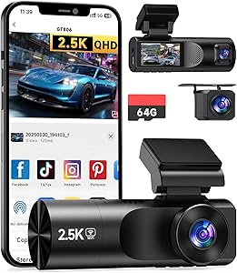 TUIFAC GT806 3 Channel Dash Cam 2.5K+1080P+1080P Review