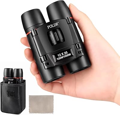 POLDR 12x25 Compact Binoculars