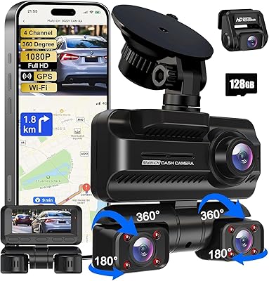 ZYEIPO Z700 4-Channel 360° Dash Cam