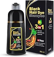 BOJICA Black Hair Dye Shampoo 3 in 1, 16.9 Fl Oz — image 1