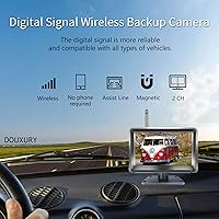 DOUXURY Wireless Backup Camera Solar Magnetic 5″ Monitor — image 5
