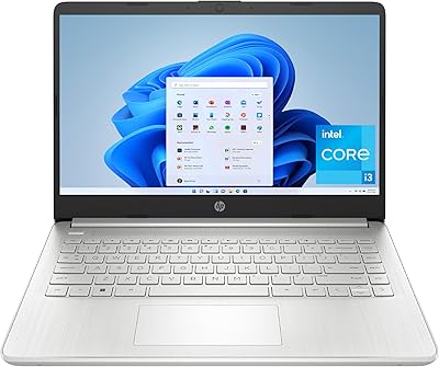 HP 14-dq5009nr Laptop, Intel Core i3-1215U, 8GB RAM, 256GB SSD