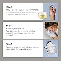 Clearbody Organics 100% Organic Cotton Gloves - 5 Pairs, Medium, White — image 8