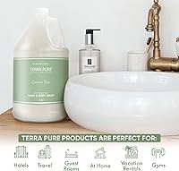 Terra Pure Hotel Body Wash Green Tea & Lemongrass 1 Gallon — image 3