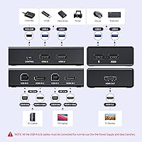 UGREEN HDMI KVM Switch 1 Monitor 2 Computers — image 2