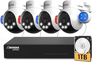 Defender AI Powered Sentinel 4K Wired Security Camera System Review