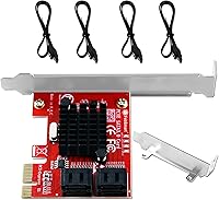 FebSmart FS-S4-Pro V2 PCIe to 4-Ports SATA III Expansion Card — image 1