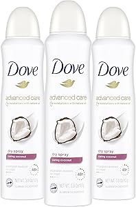 Dove Advanced Care Dry Spray Antiperspirant Deodorant Caring Coconut 3.8oz Review