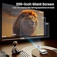 HAPPRUN H1 Native 1080P Bluetooth Projector — image 7