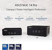 ASUS NUC 14 Pro Tall Barebone with Intel Core i3-100U, 96GB RAM, Triple Storage Design — image 2