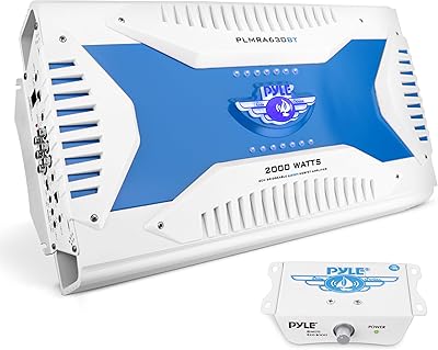 Pyle PLMRA630BT 6-Channel Bluetooth Marine Amplifier