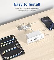 VILONG Drawer Outlet with 4 PD 30W USB Ports & 2 AC Outlets — image 7