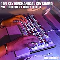 Basaltech Pink Mechanical Keyboard with Blue Switches — image 6