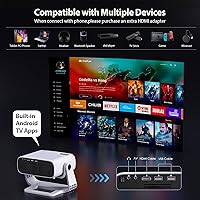 Wielio 4K Projector, Native 1080p, WiFi 6, Bluetooth 5.2 — image 4