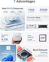 ACEMAGIC Mini PC Vista V1, Twin Lake N150, 16GB RAM, 256GB SSD — image 2