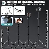 MACTREM 18″ Foldable Ring Light with Stand — image 7