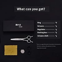 DRGSKL Hair Cutting Scissors 6” Professional Stainless Steel Thinning Shears — image 7