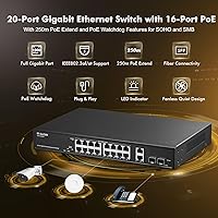 MokerLink POE-G1604GS 20-Port Gigabit PoE Switch — image 2