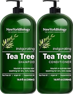 New York Biology Tea Tree Shampoo and Conditioner Set 16.9 Fl Oz Review
