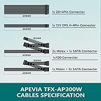 Apevia TFX-AP300W 300W Flex ATX Power Supply — image 6