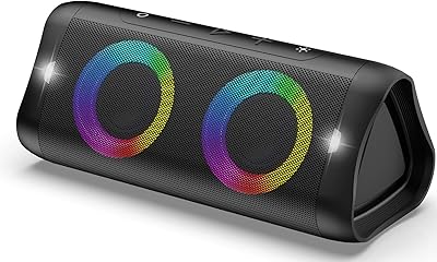 DONOW Portable Bluetooth Speaker with Lights