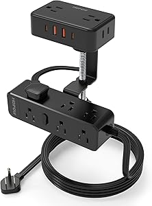 HOPOW QT1360-CU Desk Clamp Power Strip Review