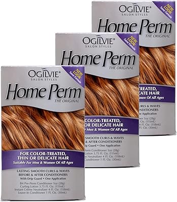 Ogilvie Home Perm For Color Treated Hair, Pack of 3