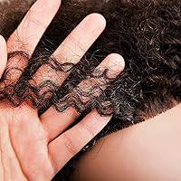 African Mannequin Head with 100% Human Hair, 9 Inch Curly — image 5